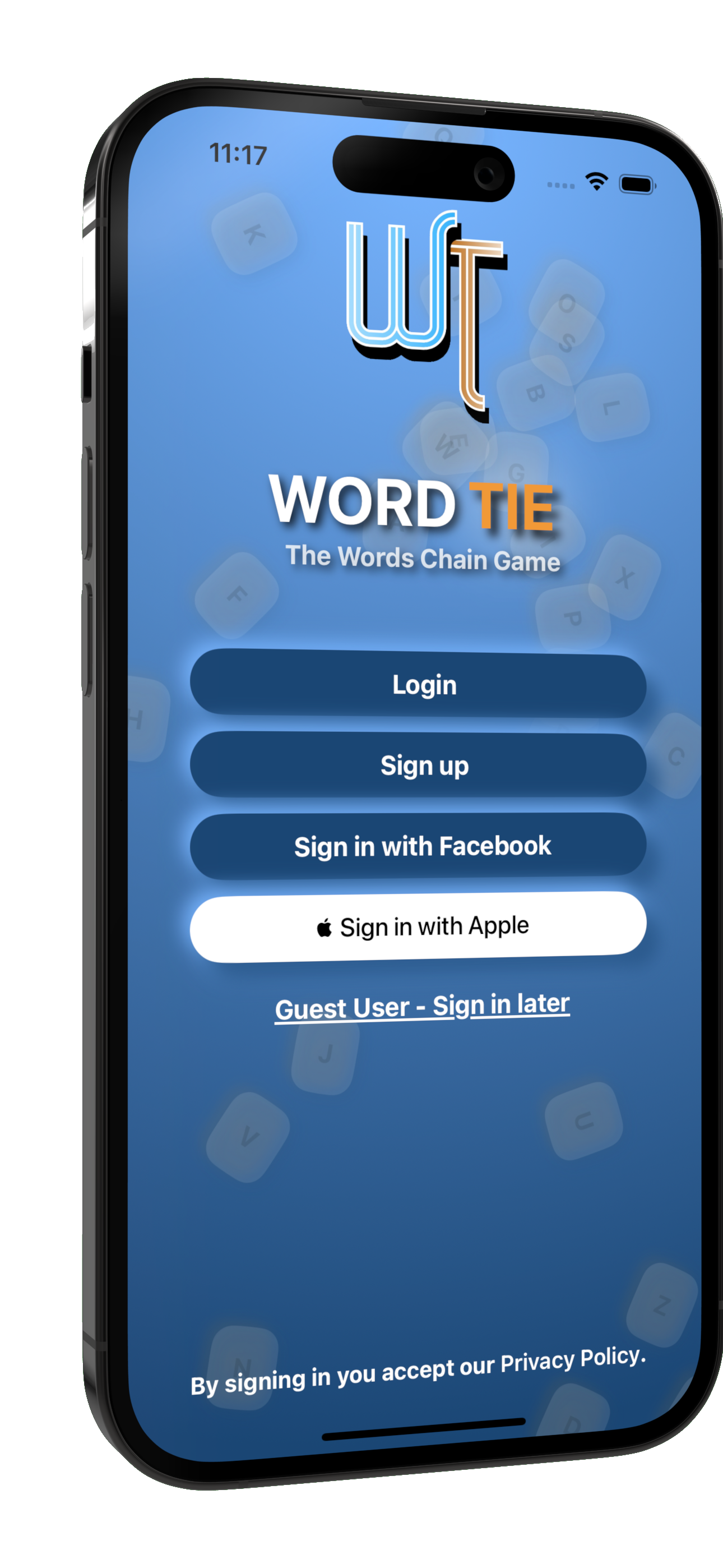 Wordtie Game Login Image